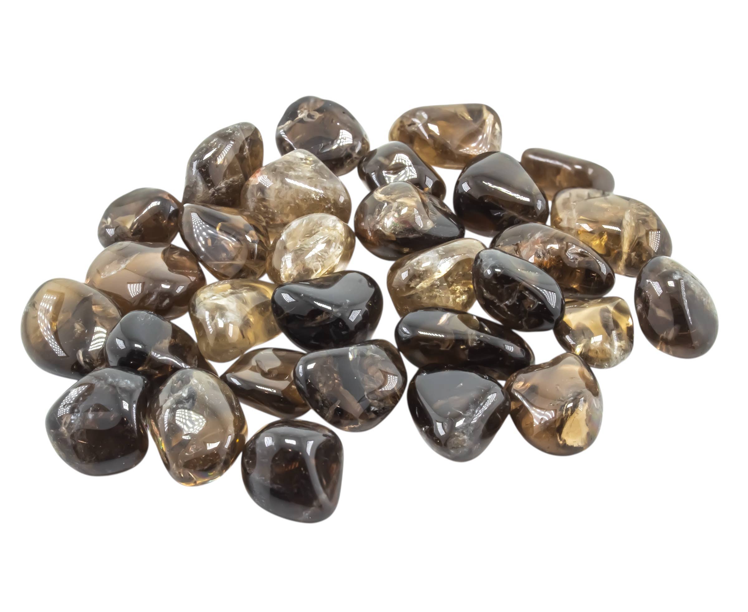 Smoky Quartz Tumbled 20-30mm 1Kg-2lbs