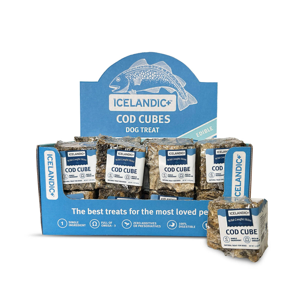 Cod Skin Large Cube Dog Treat