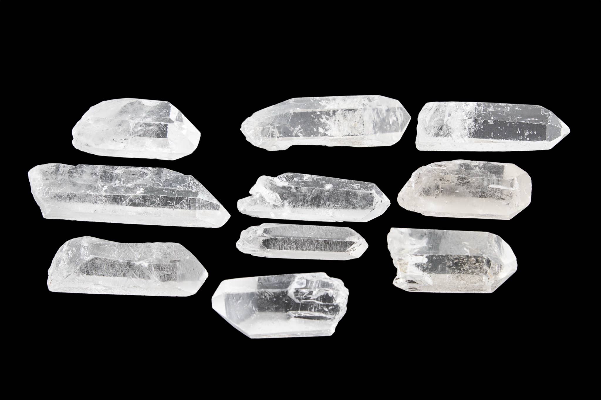 Clear Quartz Raw Natural Points 1/2Kilo- 1kg