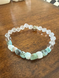 “Ocean Heart Clarity Bracelet” 7 inch
