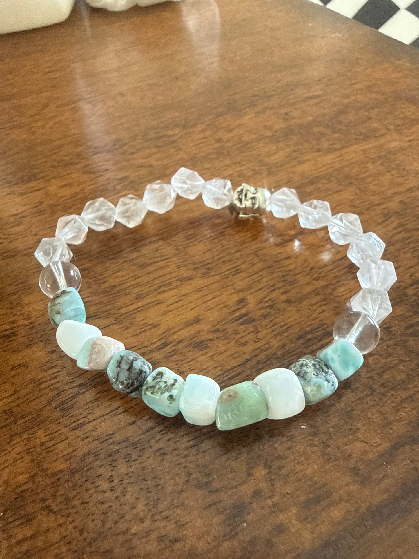 “Ocean Heart Clarity Bracelet” 7 inch