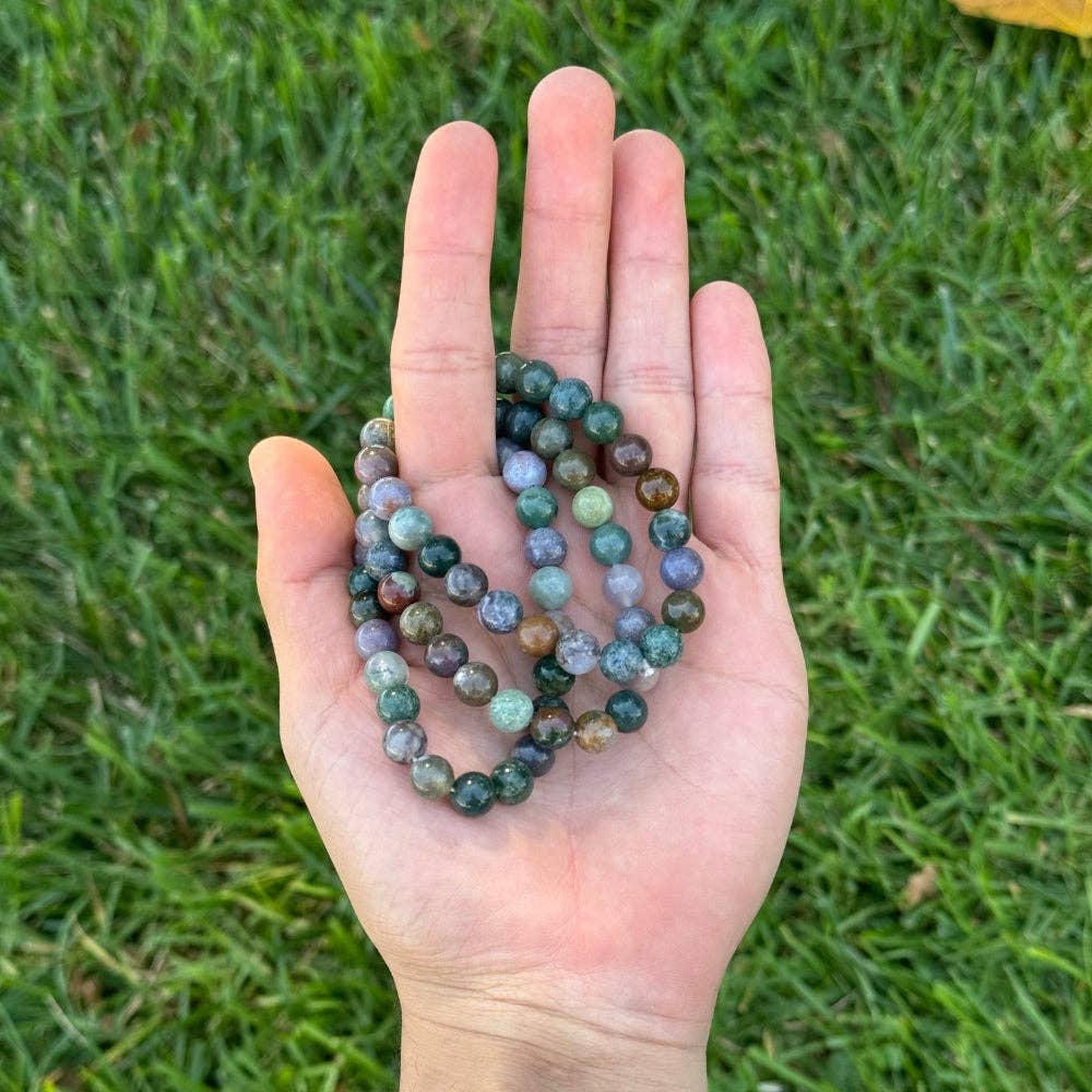 Crystal Bracelet - 8mm Fancy Jasper, pack of 5