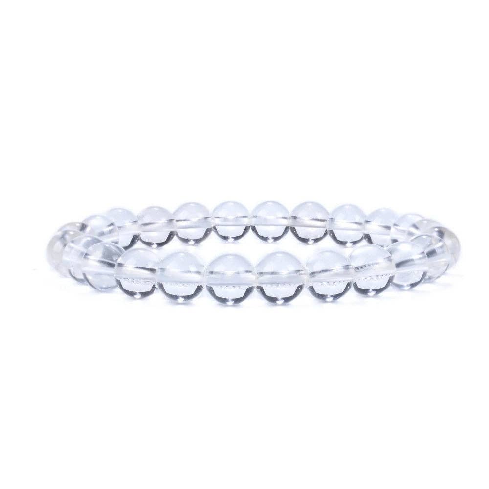 Crystal Bracelet - 8mm Clear Quartz, pack of 5