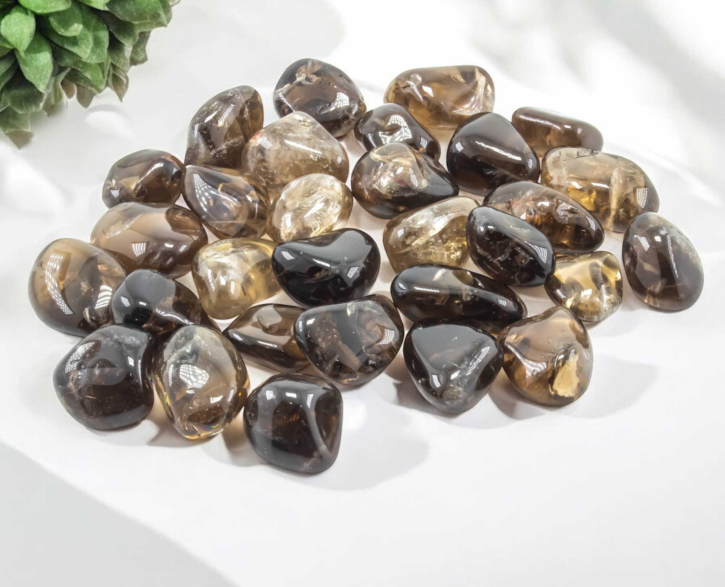 Smoky Quartz Tumbled 20-30mm 1Kg-2lbs