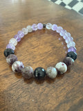 Protected Heart Ascension – Super 7, Eudialyte & Black Tourmaline Bracelet 7”