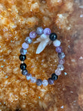 Protected Heart Ascension – Super 7, Eudialyte & Black Tourmaline Bracelet 6–6.5”