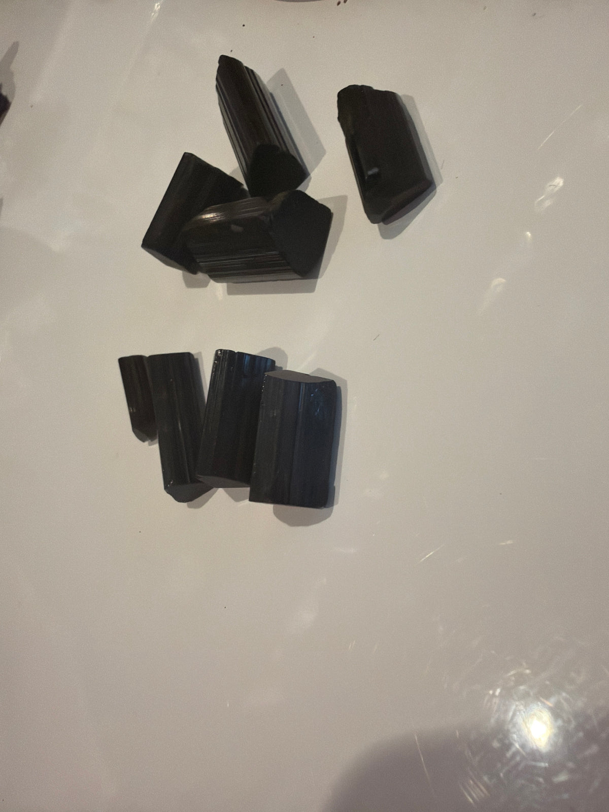 Black Tourmaline Rod Crystals AAA