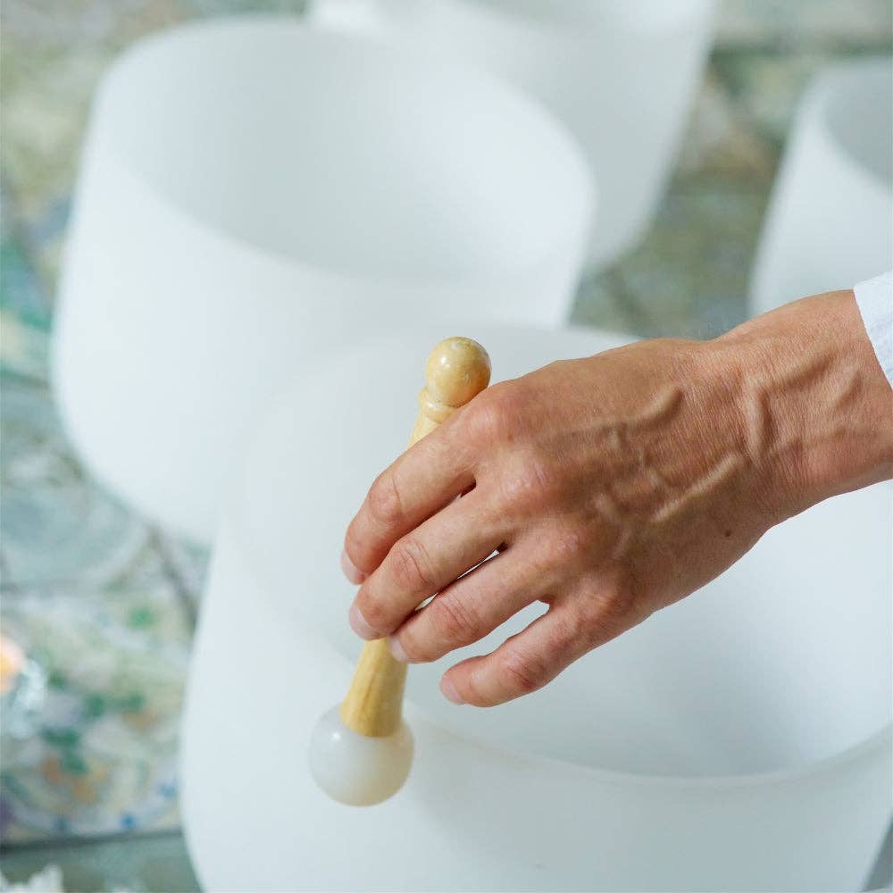 Crystal Singing Bowl - 12" Note F