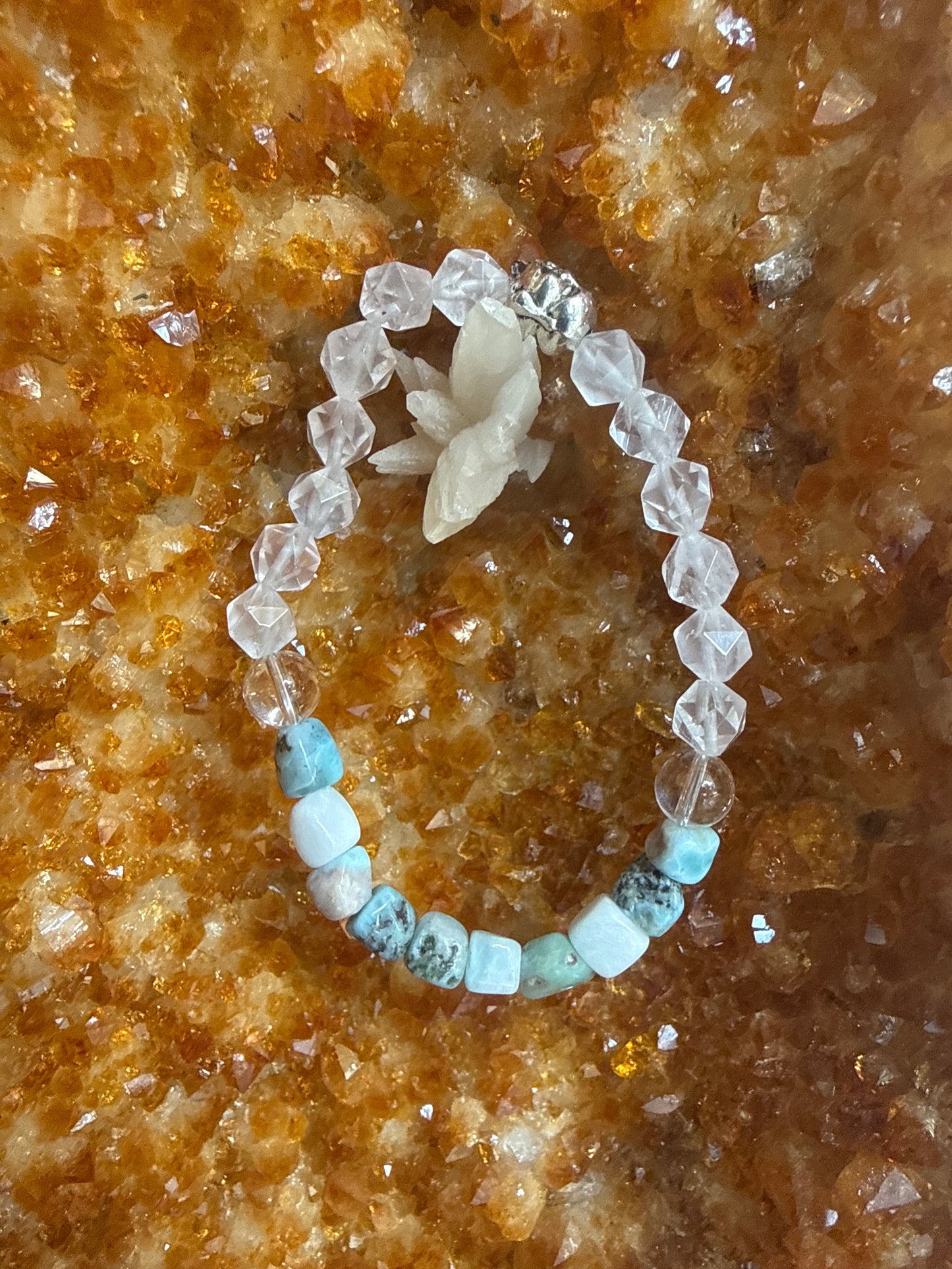 “Ocean Heart Clarity Bracelet” 7 inch