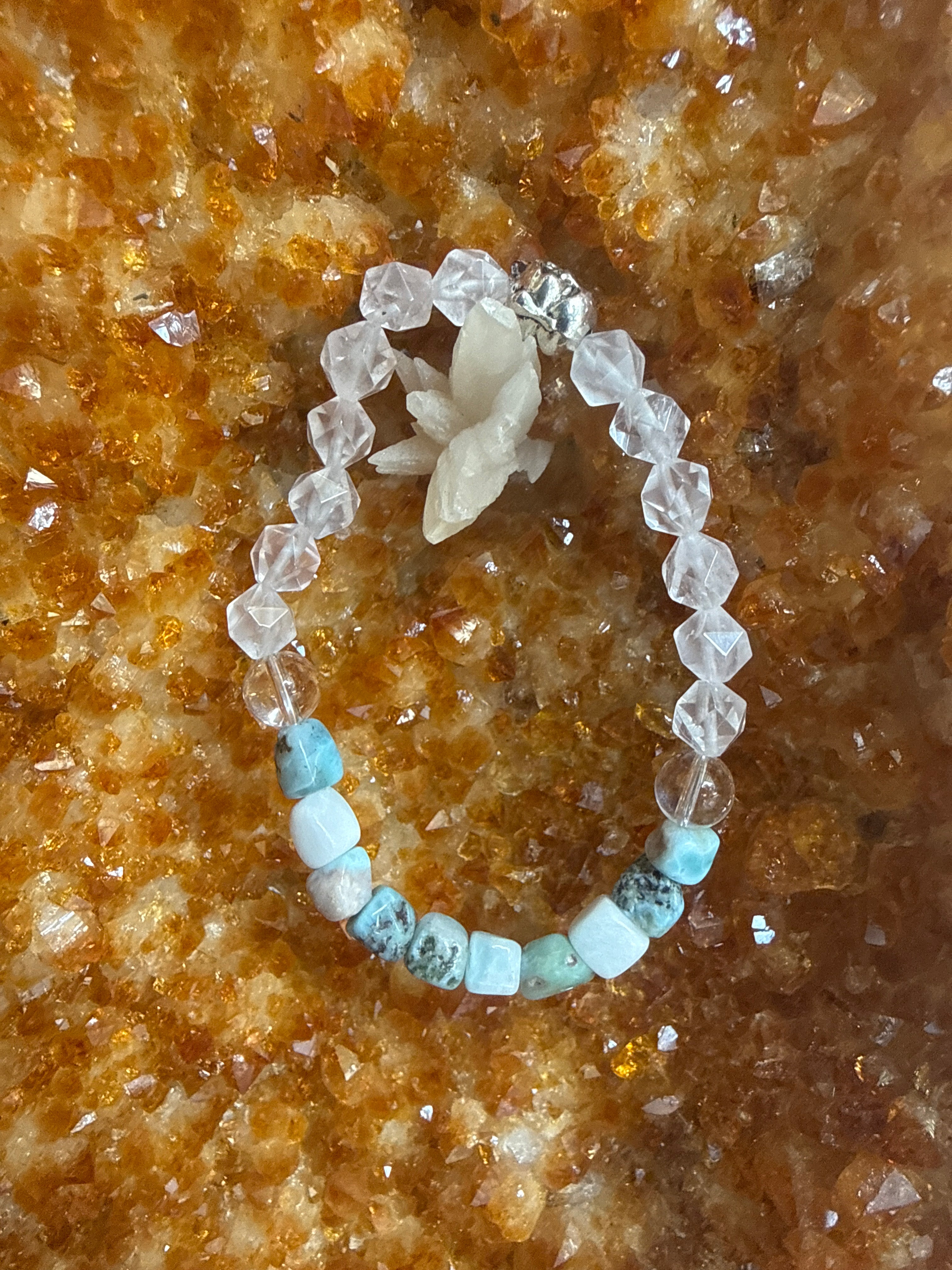 “Ocean Heart Clarity Bracelet” 7 inch