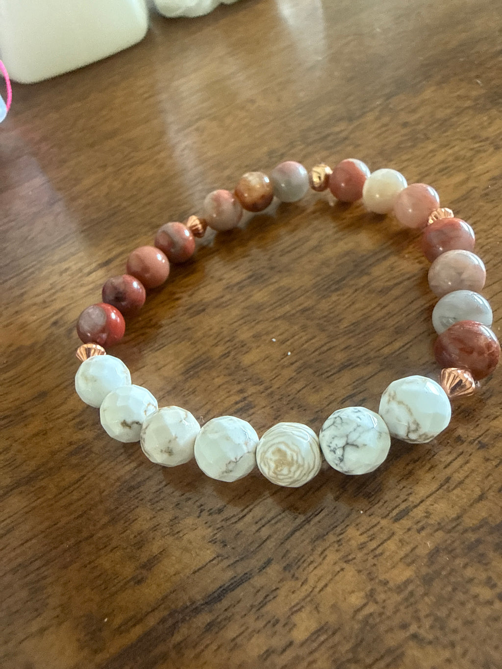 Sacred Desert Path – 7” Mookaite, White Buffalo & Copper