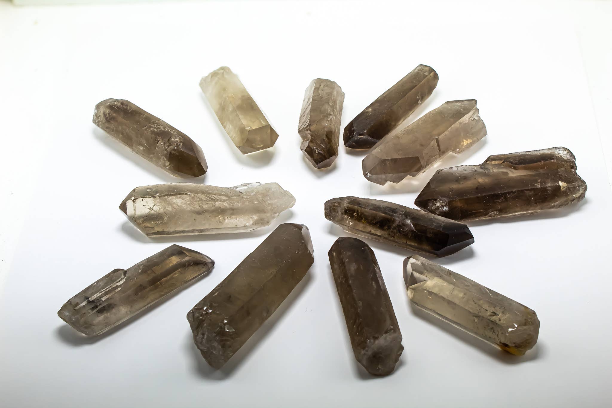Smoky Quartz Raw Natural Points 1/2Kilo- 1kg