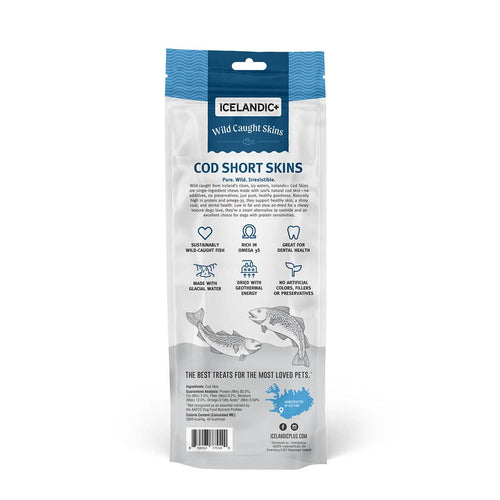 100% Wild-Caught Icelandic Cod Skin Chews for Dogs