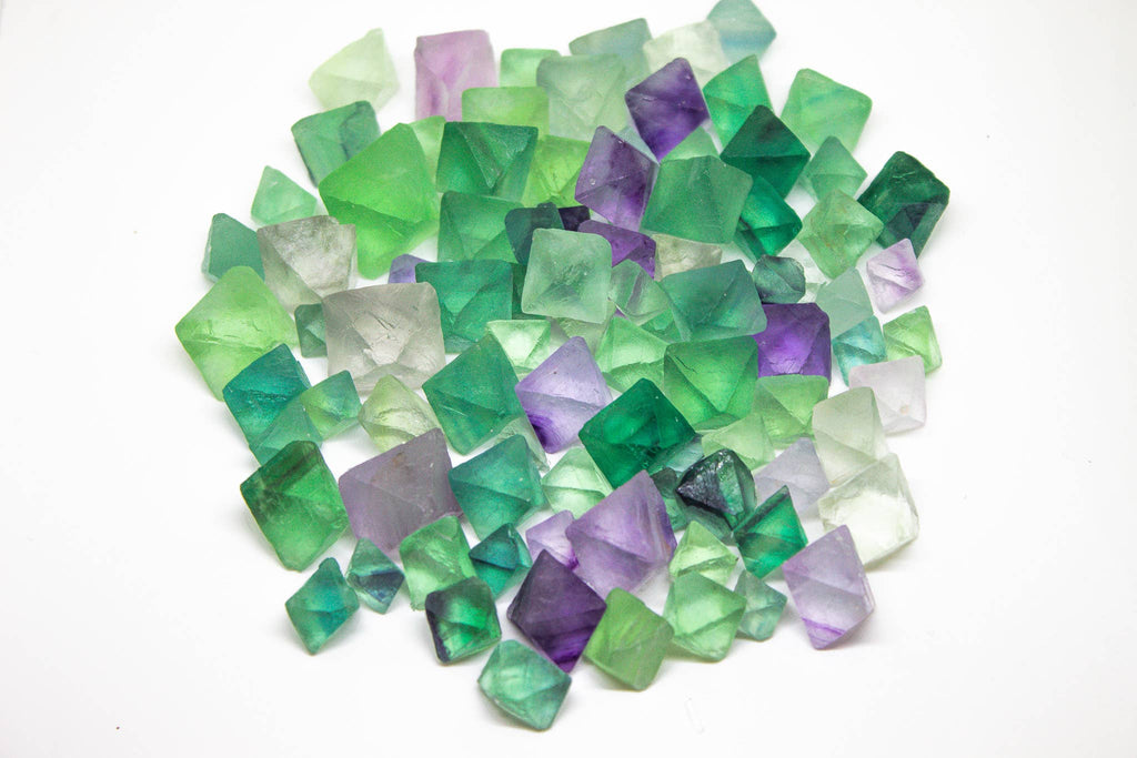 Rainbow Fluorite Octahedrals 1.1Lbs 1/2 Kilo