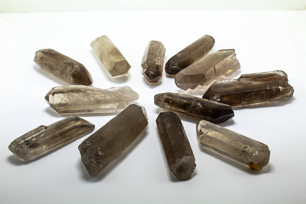 Smoky Quartz Raw Natural Points 1/2Kilo- 1kg