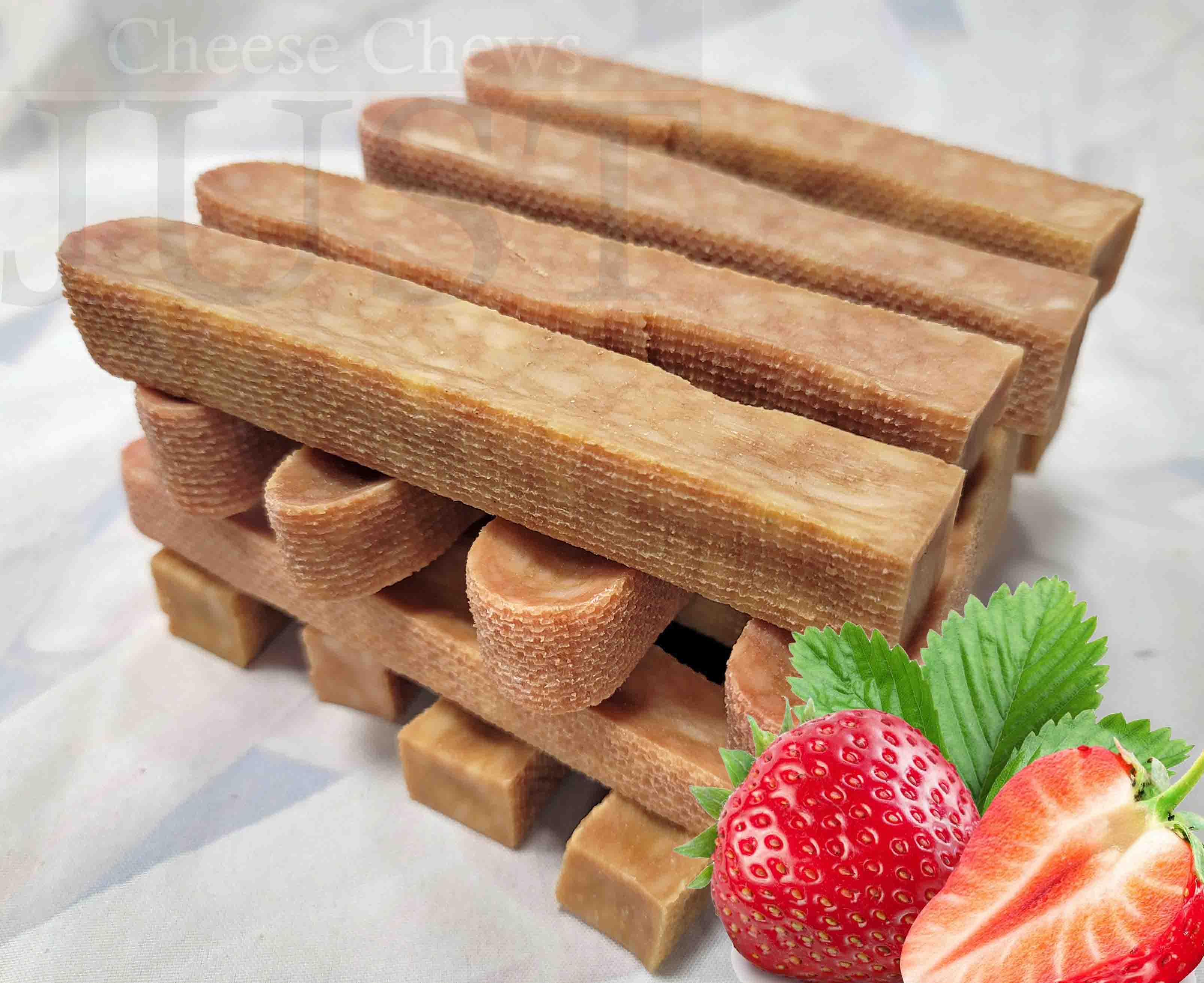 Dog cheese chew. Strawberry Small Yak ~3.2 Oz ~90g