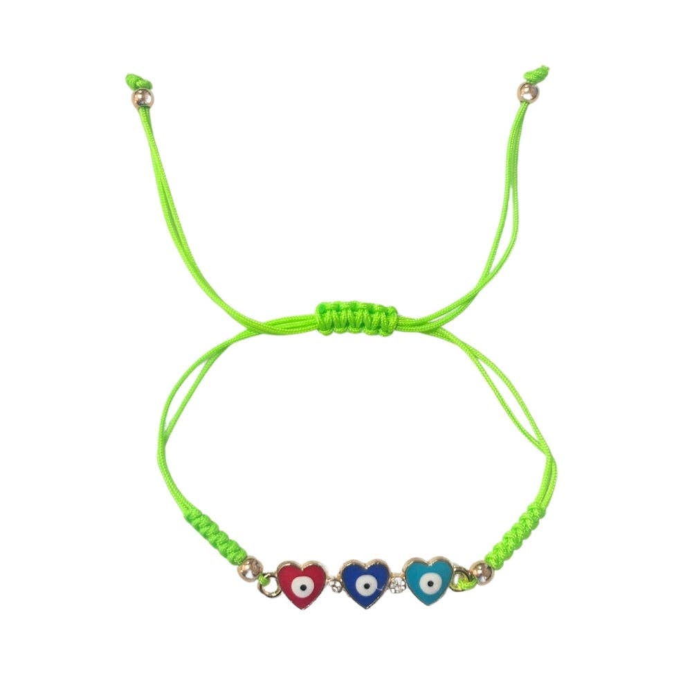 Bracelet - Evil Eye Heart, pack of 12