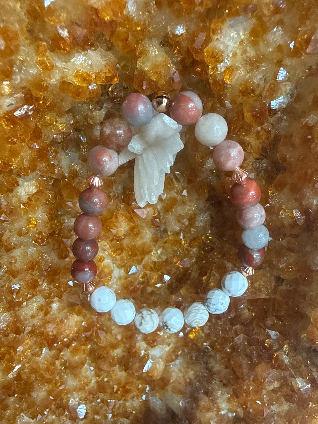 Sacred Desert Path – 7” Mookaite, White Buffalo & Copper