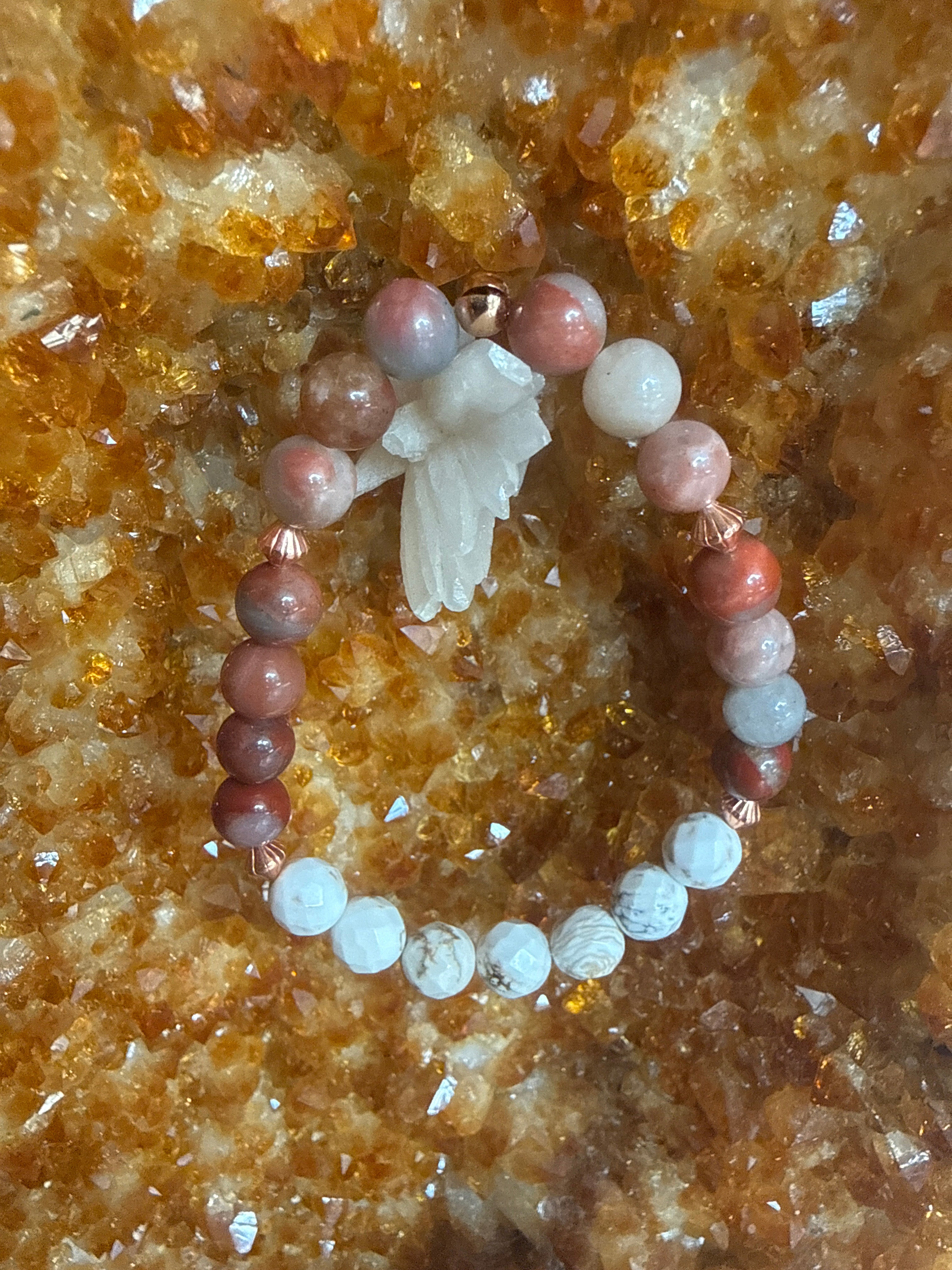 Sacred Desert Path – 7” Mookaite, White Buffalo & Copper