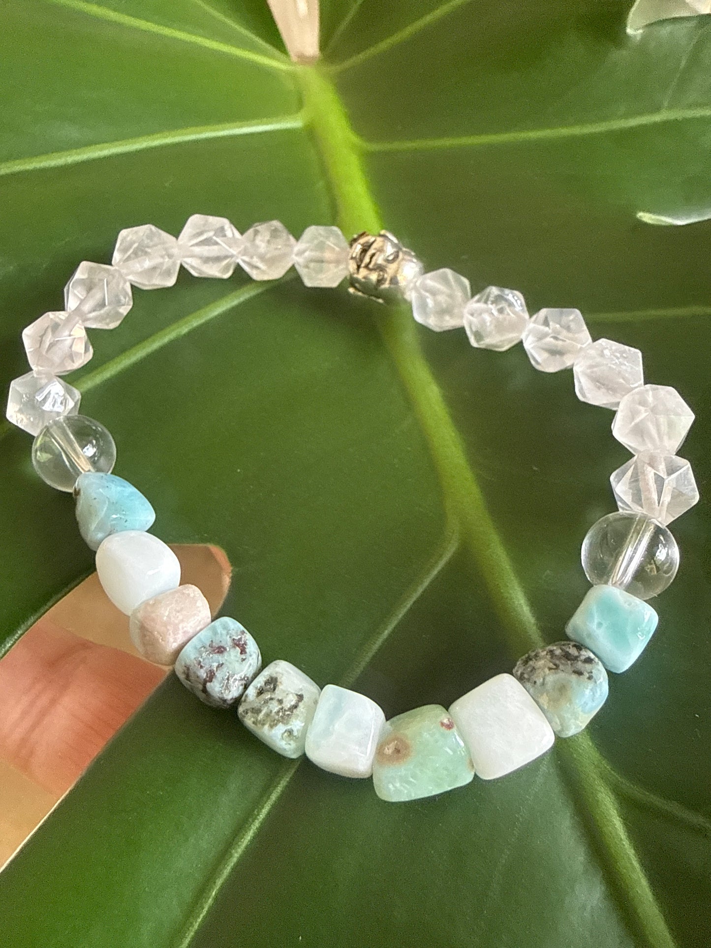 “Ocean Heart Clarity Bracelet” 7 inch