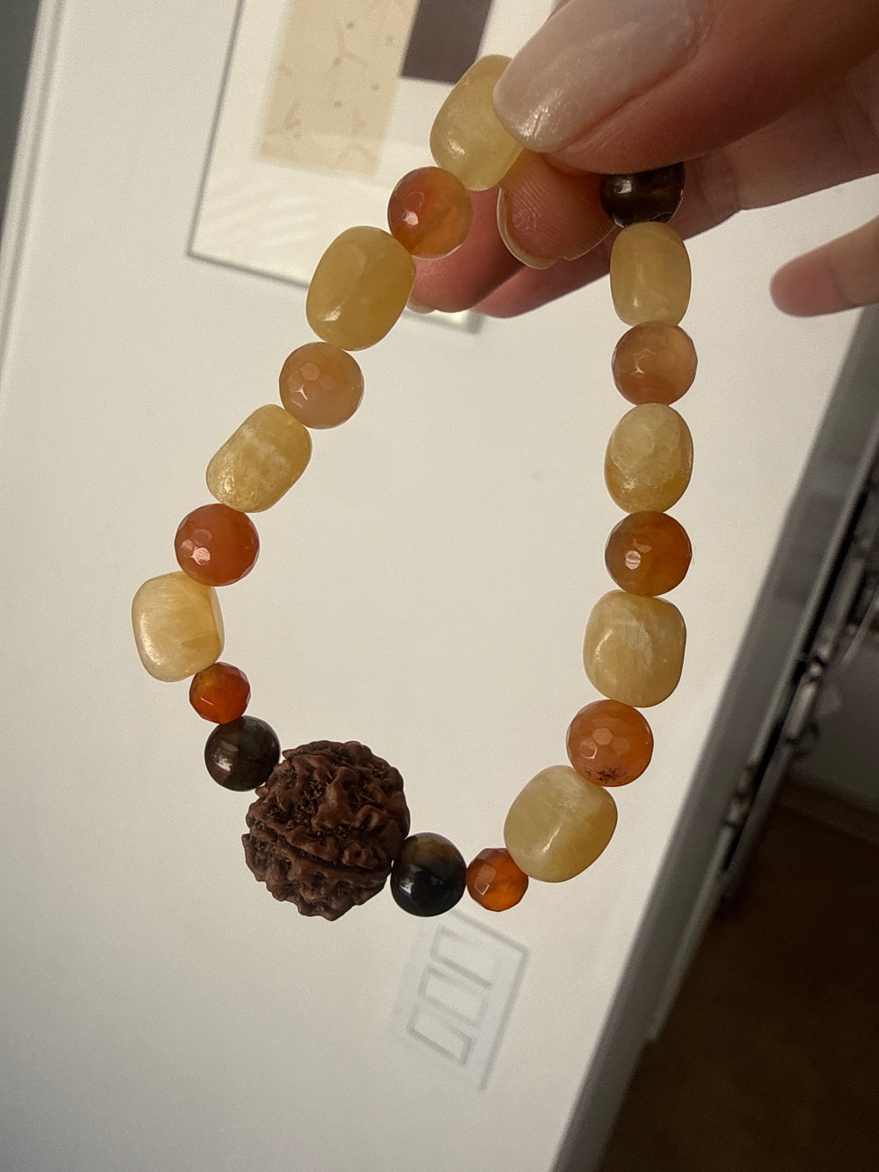 Grounded Confidence Chakra Bracelet (Root–Solar Plexus) – 7.5 inch