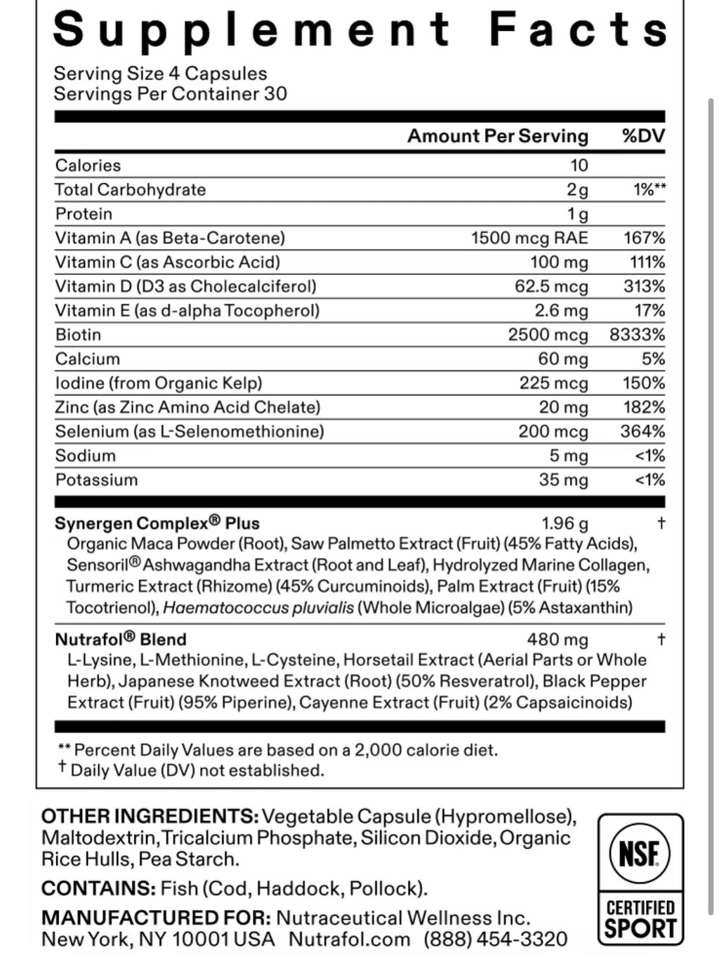 Nutrafol Women’s Balance 45+