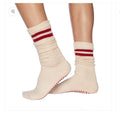 Red Strip Cloud Grill Socks