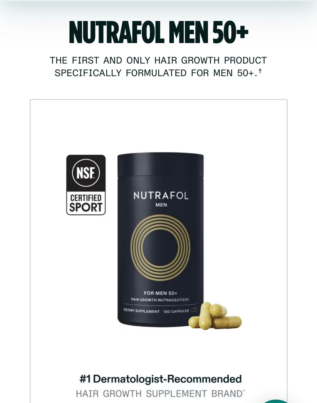 Nutrafol Men 50+