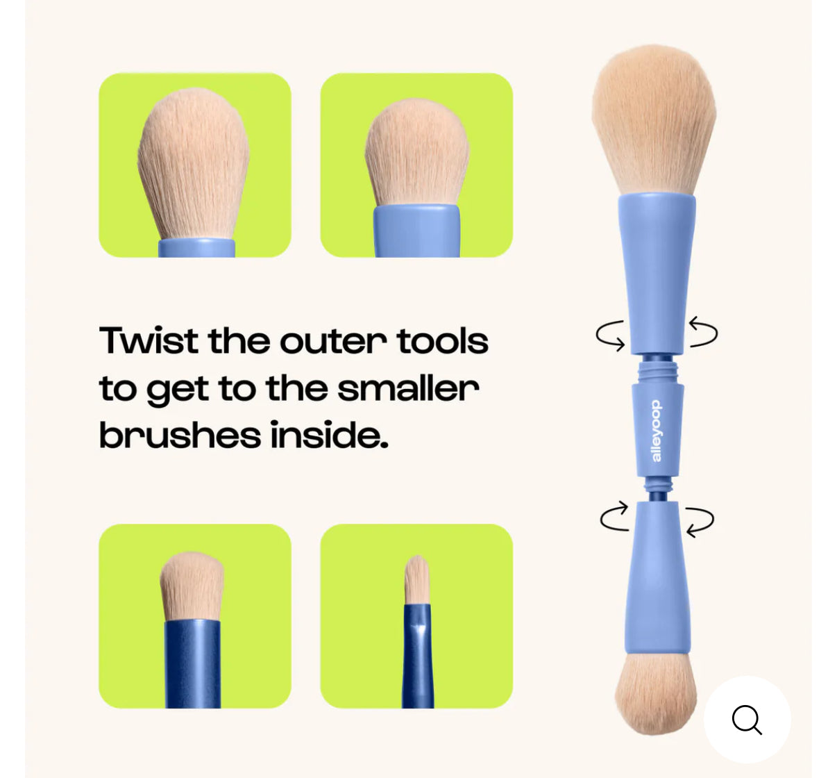 Overachiever 4-in-1 Make Up Brush