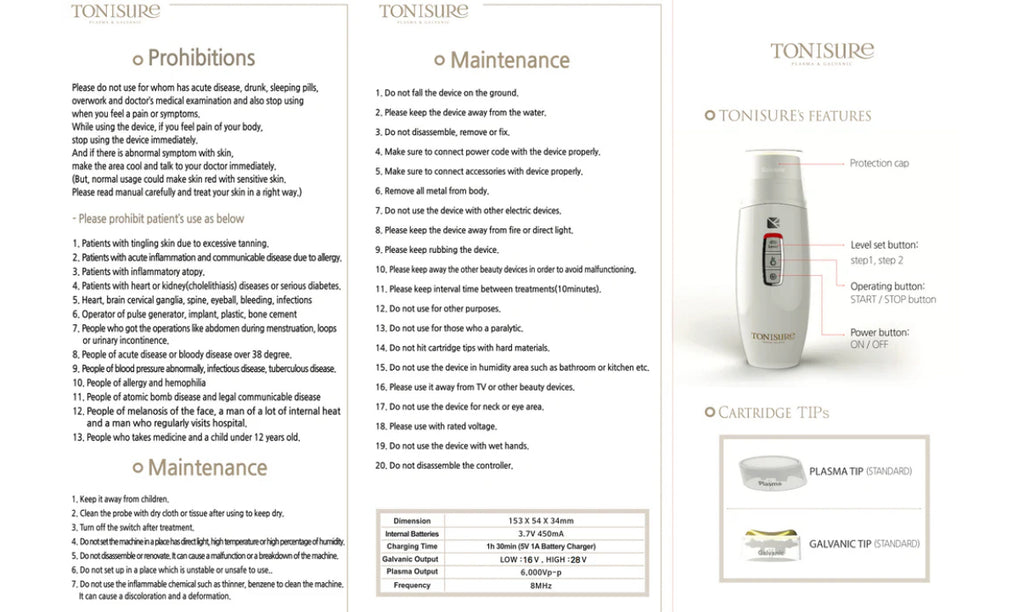 ToniSure Plasma & Galvanic