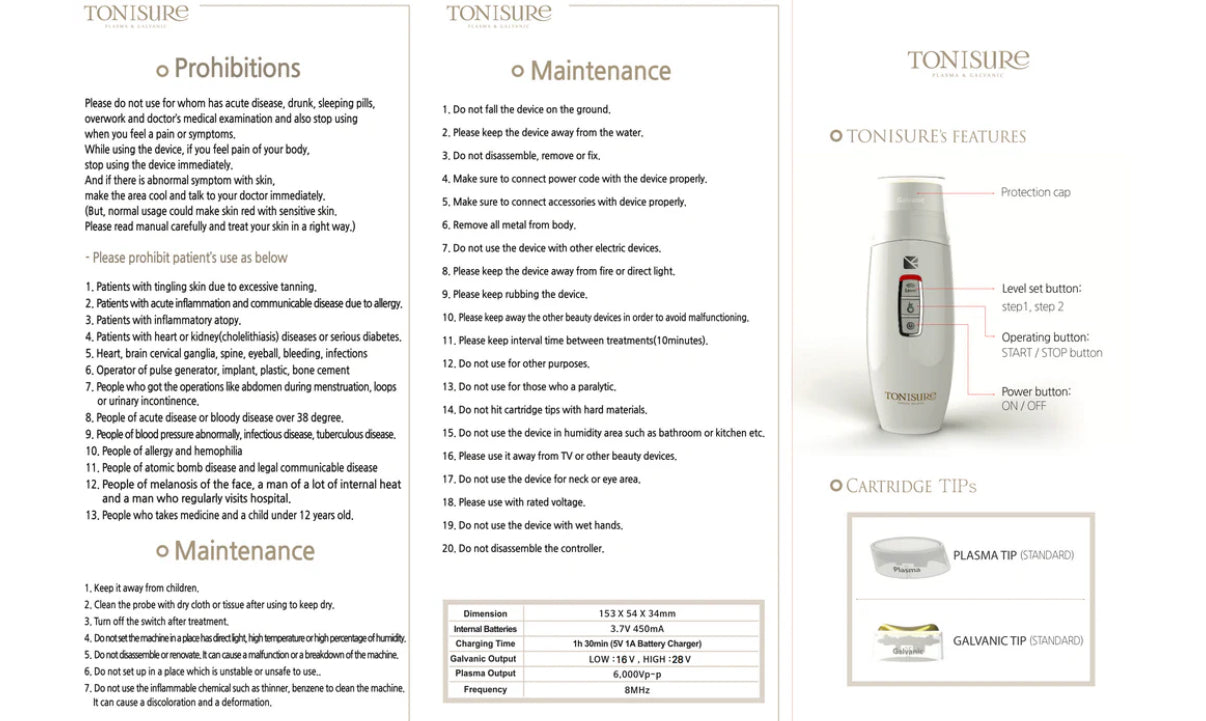ToniSure Plasma & Galvanic