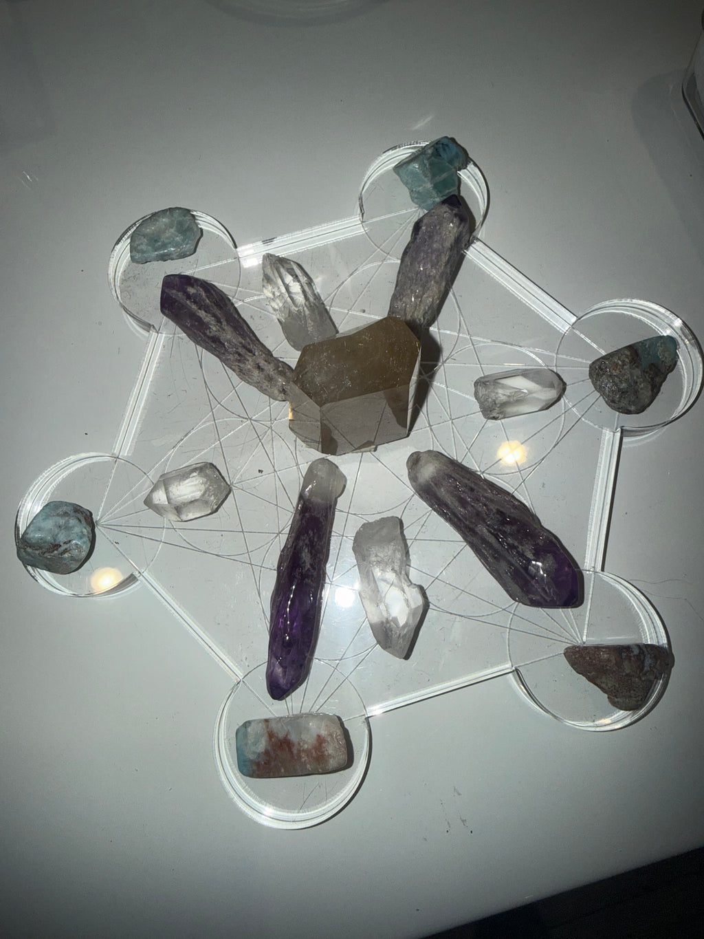 Metatron Manifestation Crystal Grid