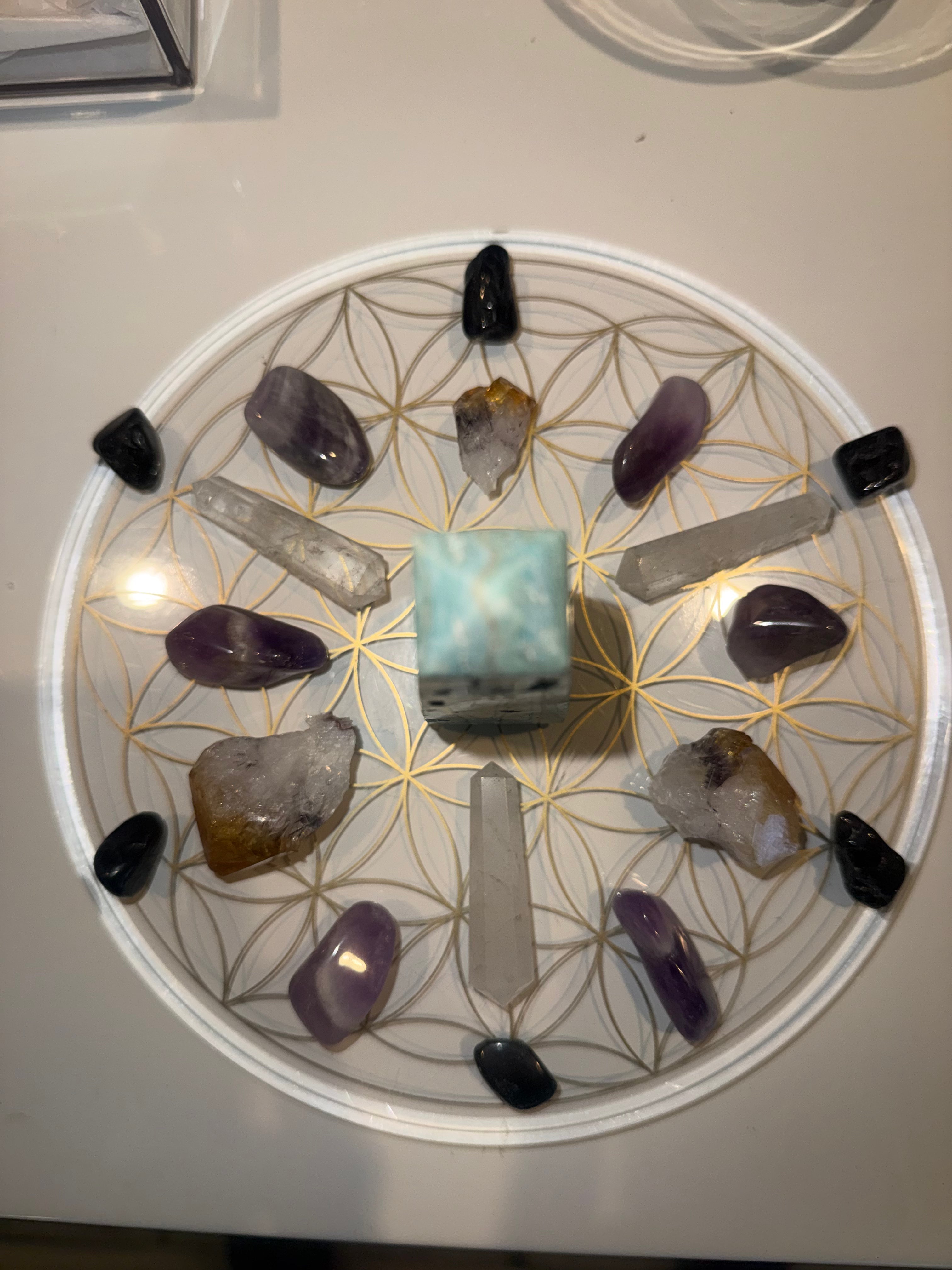 Sacred Trinity

A Flower of Life Crystal Grid for Balance, Protection & Higher Wisdom