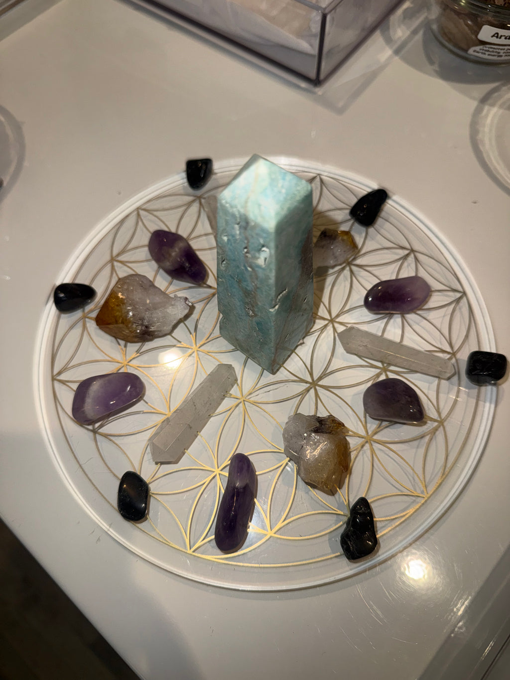 Sacred Trinity

A Flower of Life Crystal Grid for Balance, Protection & Higher Wisdom