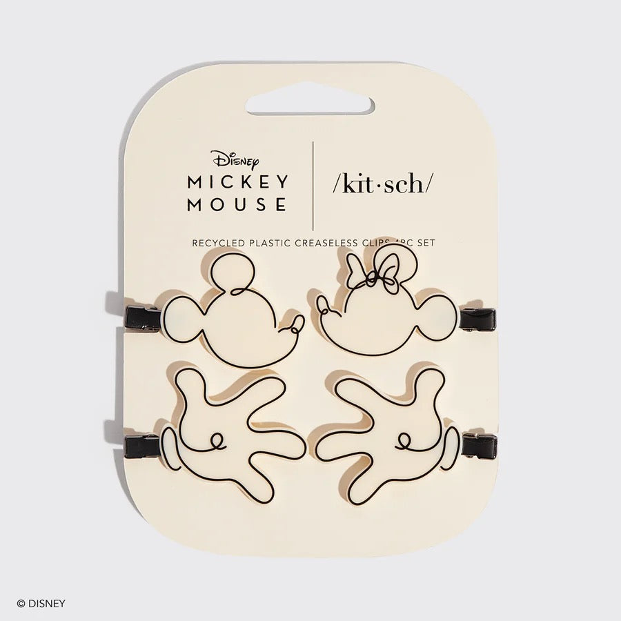 Mickey & Minnie Recycled Plastic Creaseless Clips