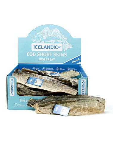 100% Wild-Caught Icelandic Cod Skin Chews for Dogs