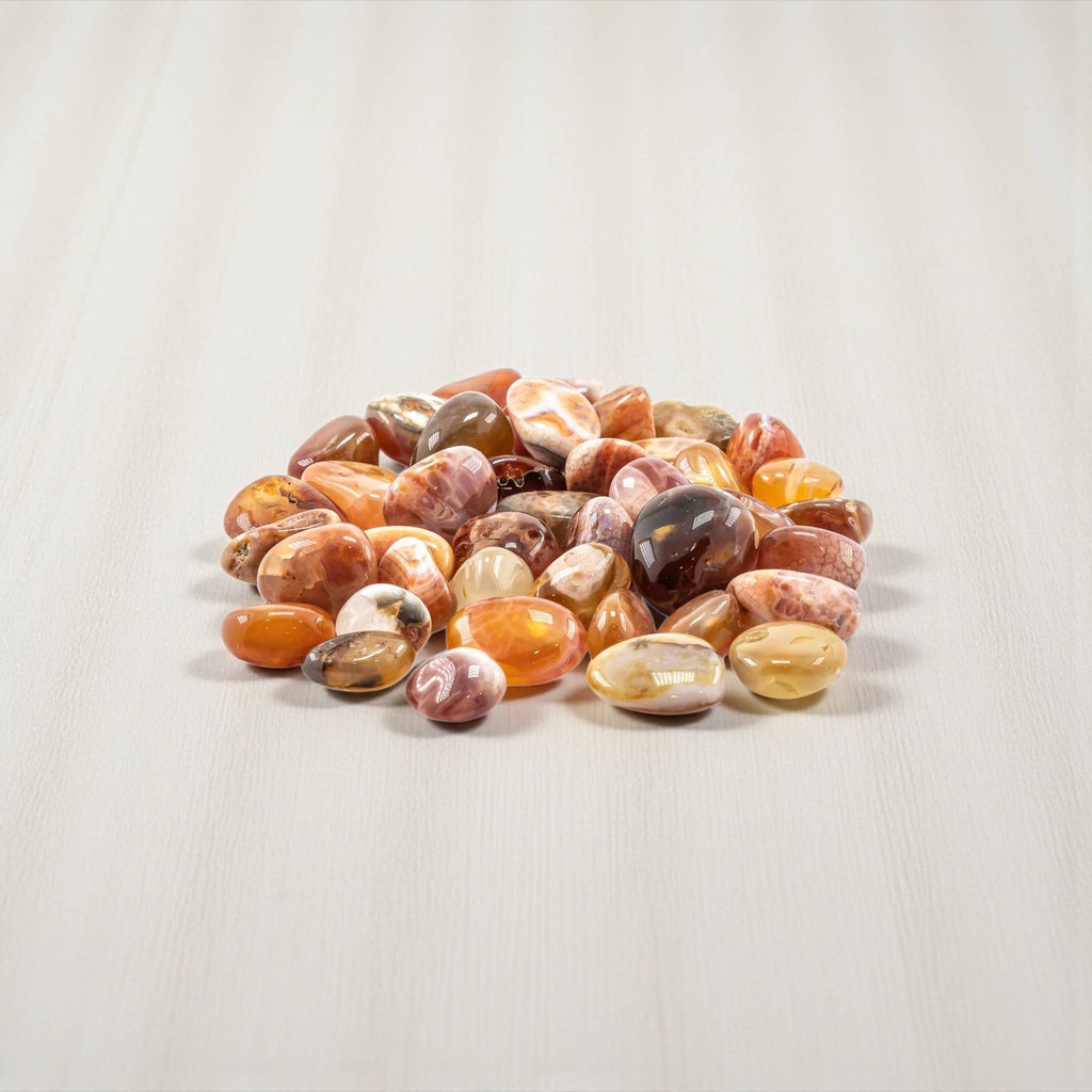 Fire Agate Tumbled 20-30mm 1KG/2lbs