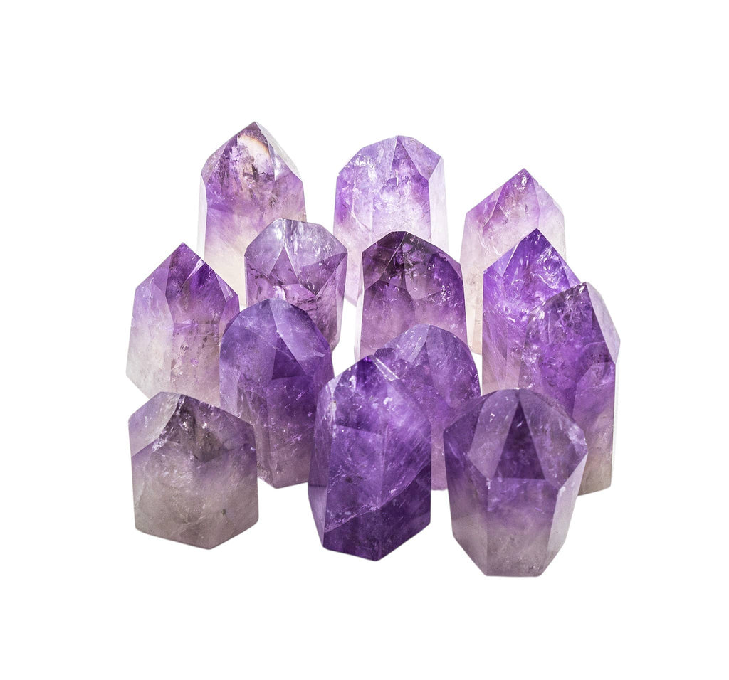 Amethyst Polished Points Standing AA Per Pcs Brazil