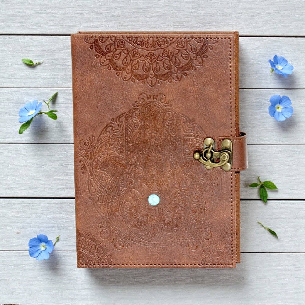 Journal - Brown Hamsa