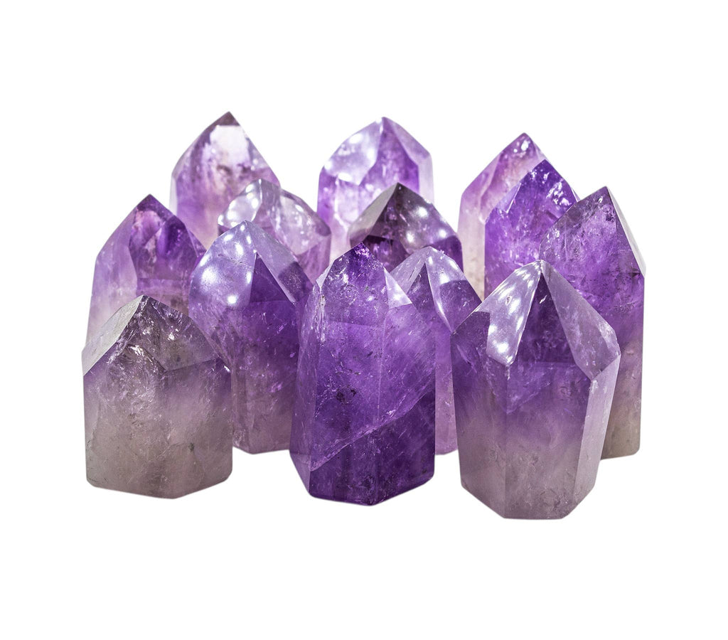 Amethyst Polished Points Standing AA Per Pcs Brazil
