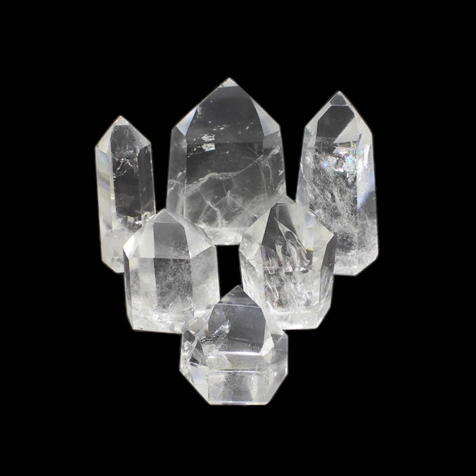 Clear Quartz Polished Points Grade A (Brazil) Per Pcs