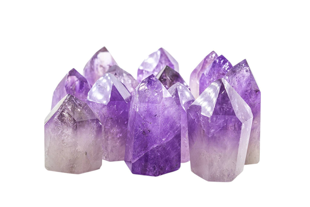 Amethyst Polished Points Standing AA Per Pcs Brazil