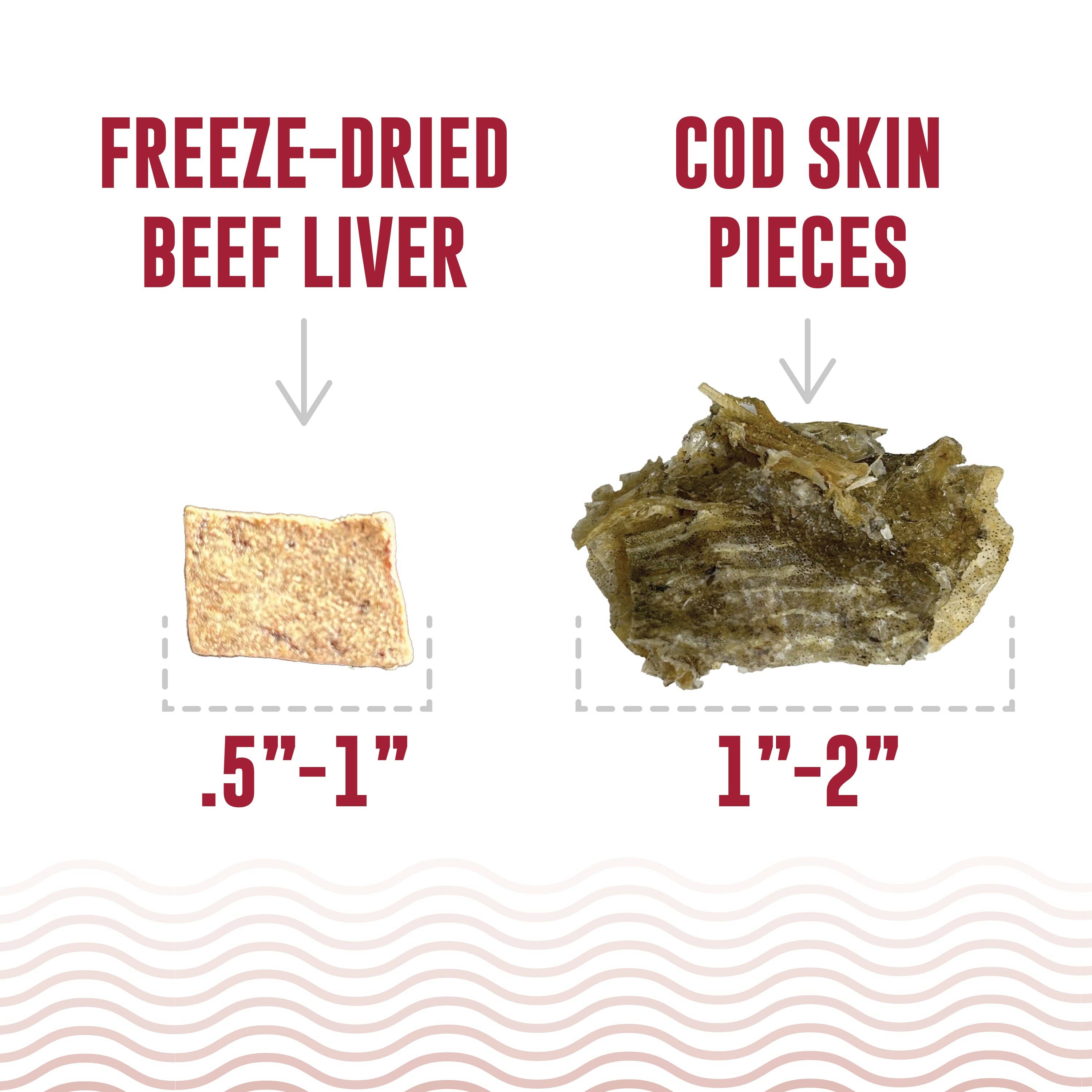 Land & Sea Cod Skin & Freeze-Dried Beef Liver Treats for Dogs