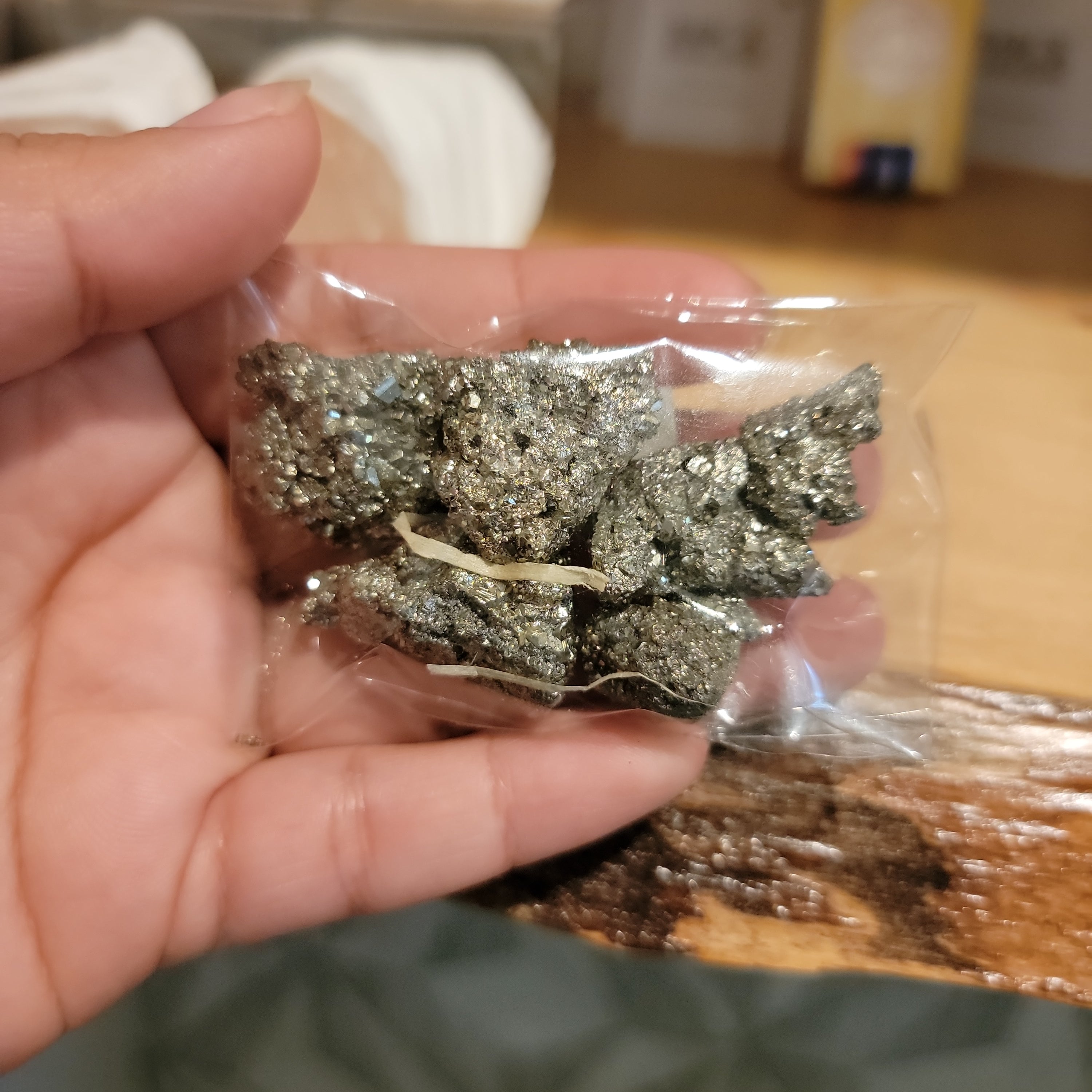 Rough Pyrite Clusters (small bag)